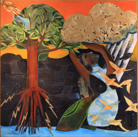 Wading in, Praying for Rain by artist Melissa Wen Mitchell